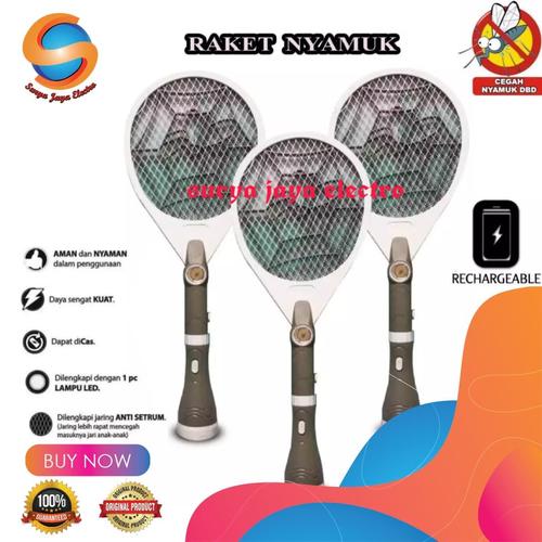 Foto Produk Raket nyamuk twindog 2 in 1 bisa copot dari surya jaya electro