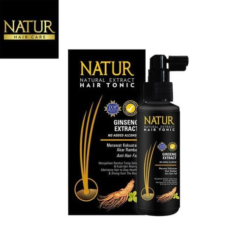 Foto Produk NATUR HAIR TONIC GINSENG EXTRACT ORIGINAL BPOM 90ML - TONIC NATUR dari Jane Kosmetik