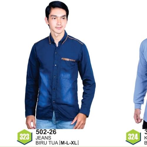 Jual Blue Denim Shirt | Kemeja Jeans 