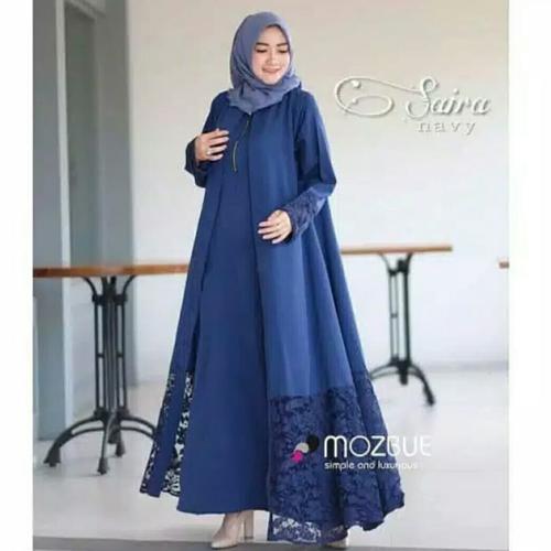 Foto Produk Pakaian Baju Busana Muslim Wanita SAIRA ABAYA BRUKAT Gamis Terbaru dari Zy's Distro