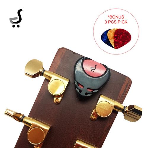 Foto Produk Pick Gitar Holder Tempel BONUS Pick Gitar Tempat Wadah PK-36 - Hitam dari BRANDOS