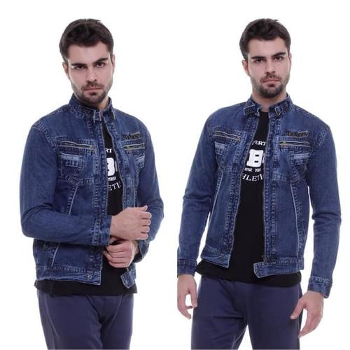 Jual Jaket Jeans Slim Fit Pria Premium 