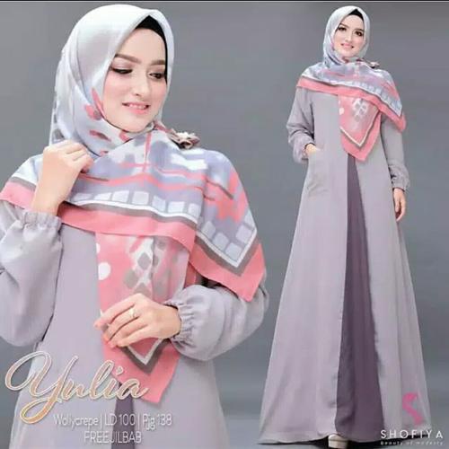 Foto Produk Pakaian Baju Busana Muslim Wanita Long Dress YULIA Gamis Terbaru dari Zy's Distro
