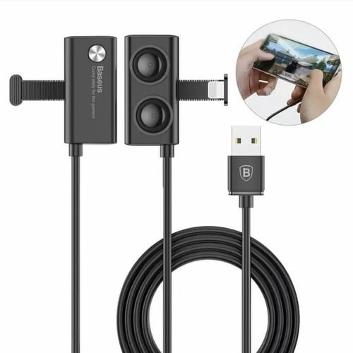 Foto Produk Kabel Data Gaming Baseus B01 Mobile Game Suction Cup Lightning 2.4A 2M dari Fashion Lover Acc