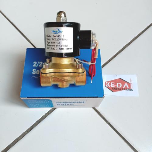 Foto Produk Solenoid Valve 1/2" 1/2 Inch Brass Kuningan 220V 220VAC NC 2W-160-15 dari Kedai Aneka Barang