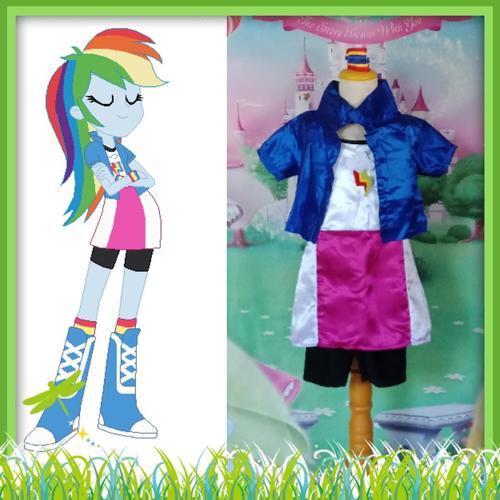Jual Kostum My Little Pony/Kostum Rainbow Dash 8-9 tahun, Sesuai