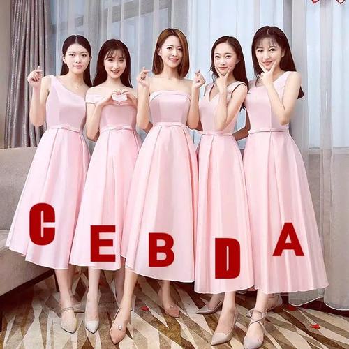 bridesmaid dress in pink