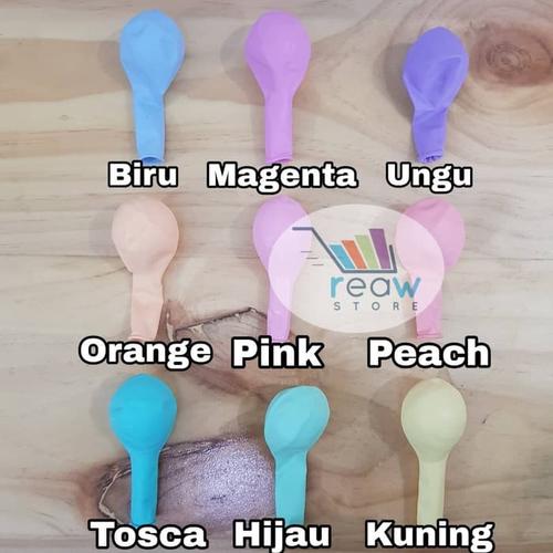 Foto Produk Balon Latex Doff Warna Pastel (10 Inch) dari SRI RATU