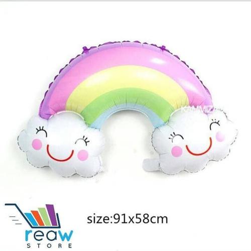 Foto Produk Balon Foil Pelangi dan Awan dari SRI RATU