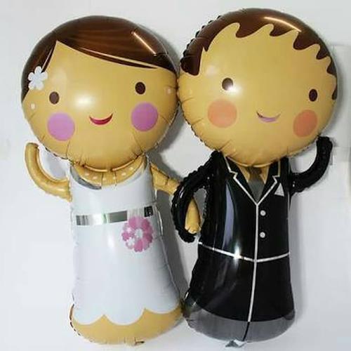 Foto Produk Balon Foil Pengantin / Bride & Groom Lucu Jumbo dari SRI RATU