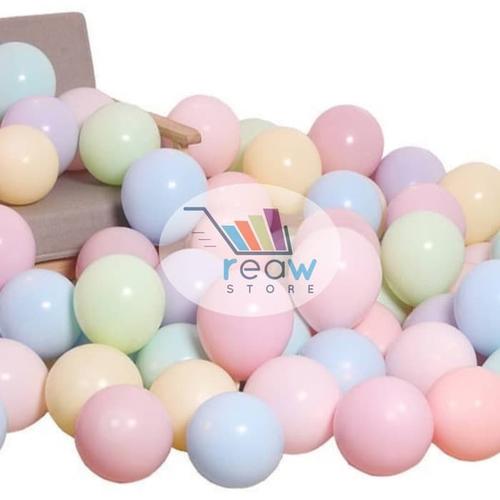 Foto Produk Balon Latex Doff Warna Pastel Macaron (10 Inch) Per Pack dari SRI RATU