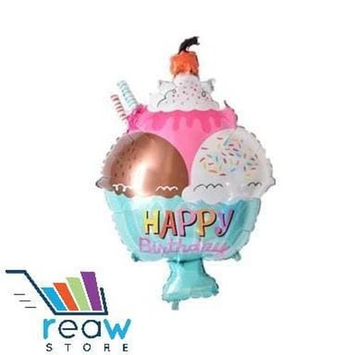 Foto Produk Balon Foil Happy Birthday Ice Cream Gelas Cup dari SRI RATU
