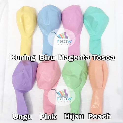 Foto Produk Balon Latex Doff Warna Pastel dari SRI RATU