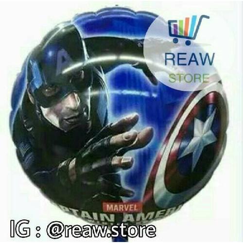 Foto Produk Balon Foil Captain America Bulat dari SRI RATU