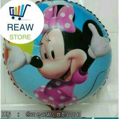 Foto Produk Balon Foil Minnie Mouse Bulat dari SRI RATU