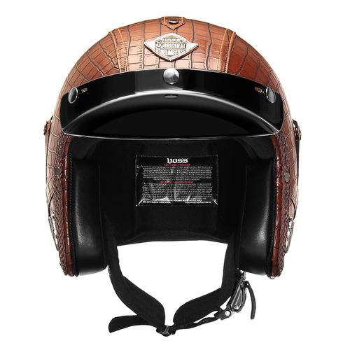 Face Mask PU Leather Motorcycle Helmet 