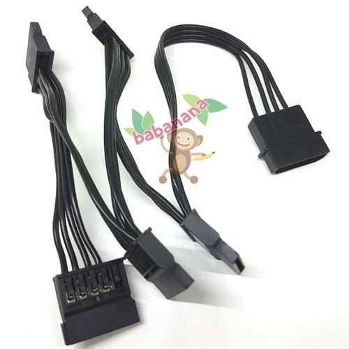 Gambar Kabel Splitter 1x Molex Power 4 pin to 5x Power Sata Cable dari Babanana Store Jakarta Utara Tokopedia