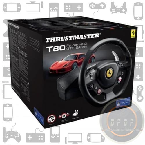 Foto Produk Thrustmaster T80 Ferrari 488 GTB Edition Racing Wheel For PS4 PC dari dpopshop