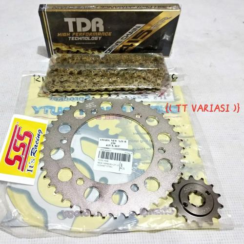 Gear Set SSS R15 Old/R15 V2 Chain TDR 428d Gold Shopee Philippines ...