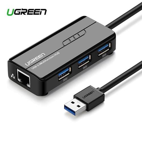 Jual UGREEN USB Hub 3.0 with LAN Ethernet Fast RJ45 - 20265 - Jakarta