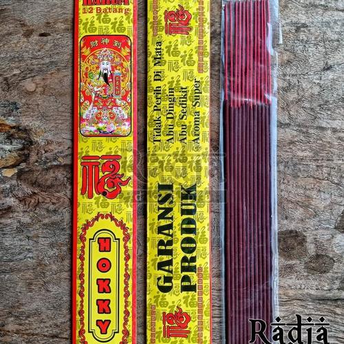 Foto Produk Dupa Hio Wangi Premium HOKKY 12batang Dupa Keberuntungan Lucky Incense dari Radja Doepa