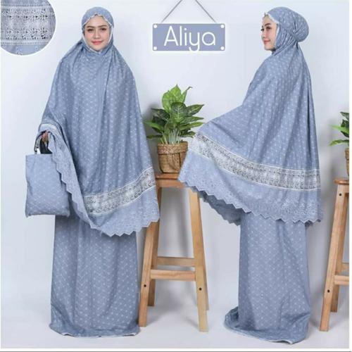Foto Produk Mukena Dewasa Katun Paris Bintik Bentol Swarovski dari Triple-A oshop