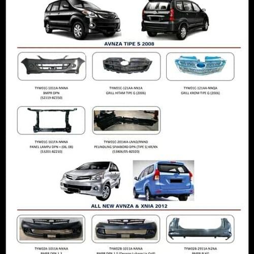 Foto Produk Grill depan radiator bemper bumper avanza tipe g Chrome dari mobil part shop