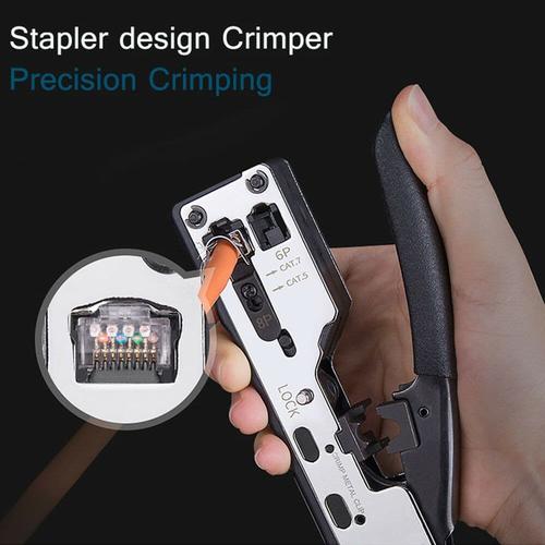 Jual Cat7 Crimping Stapler Type RJ45 Crimper Cat7 Cat6 Cable Crimping