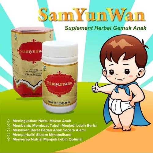 Jual Samyunwan Bpom Isi 50 Kapsul Obat Penggemuk Anak Dan Dewasa Kab Tangerang Kosmetikgrosiragen Tokopedia