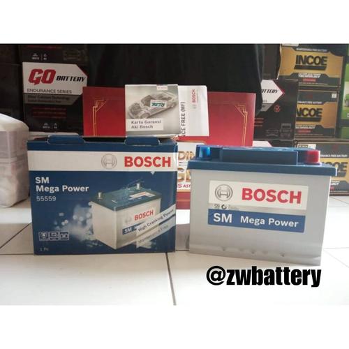 Jual Aki Mobil CHEVROLET Blazer, Kalos, Estate, Aveo BOSCH 55559 55Ah