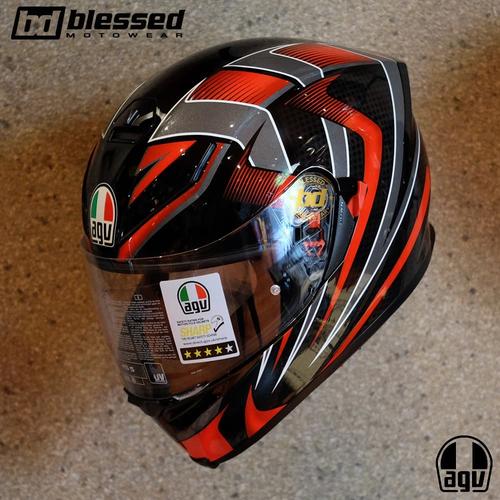 Jual AGV K5-S Hurricane 2.0 Gloss Black/Red - Kota Malang - Blessed  Motowear | Tokopedia