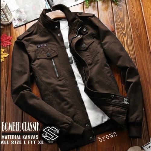 Foto Produk jaket bomber pria classic SR - Biru dari playjeans