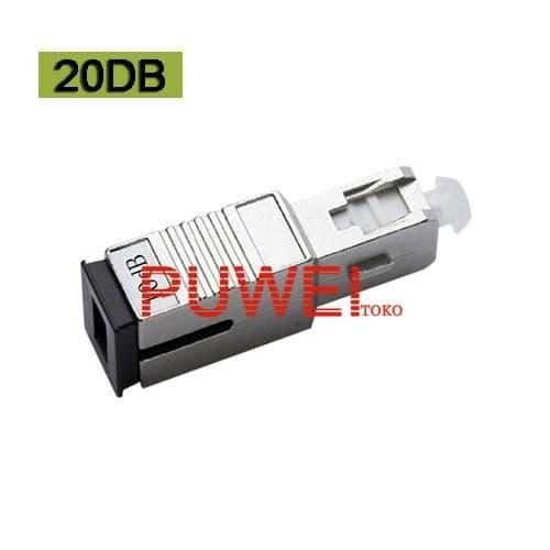 Jual SC/UPC Single Mode Fixed Fiber Optic SC UPC SC Attenuator 20DB ...