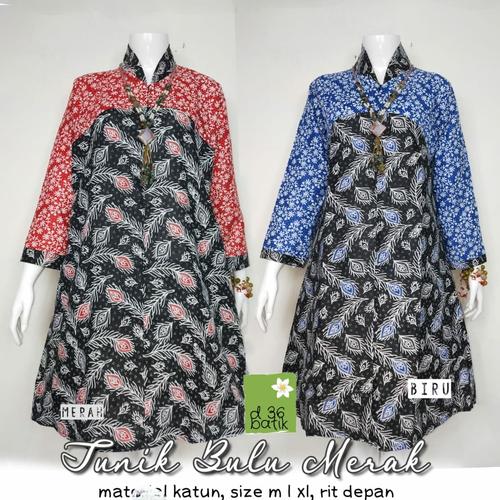 Foto Produk tunik batik tunik bulu merak dari batikstory