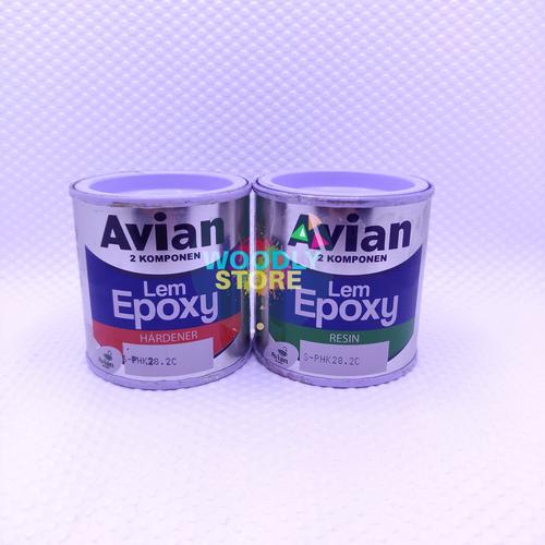 Jual LEM EPOXY AVIAN 2 KOMPONEN RESIN DAN HARDENER 200ml Kab