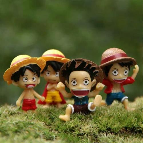 Foto Produk Action figure Luffy One Piece 4 pcs set / Topper kue One Piece dari Rania Store16