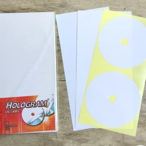 Jual label cd /dvd hvs hologram 2x50sheets - Jakarta Utara ...