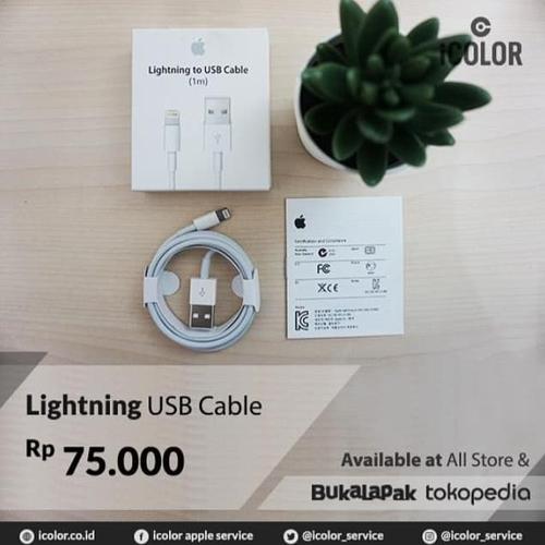 Foto Produk Original cable / kabel lighting iphone 5, 6, 7, 8, X / ipad / ipod dari iCOLOR Service