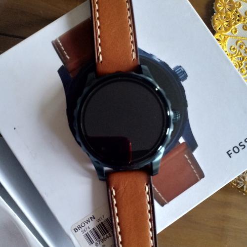 Jual jam pria fossil smartwatch leather brown gen 2 Kab. Cianjur Fityw Tokopedia