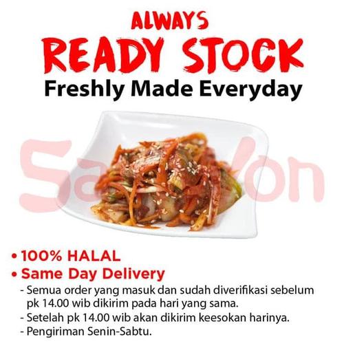 Foto Produk KIMCHI MIX SAWI WORTEL LOBAK FRESH 500 GRAM SAMWON Makanan Korea dari idris shop01