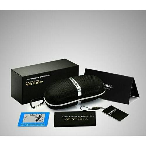 Foto Produk Kacamata Sunglass Fashion Polarized Original Veithdia 6623 Full Black dari Violet shope