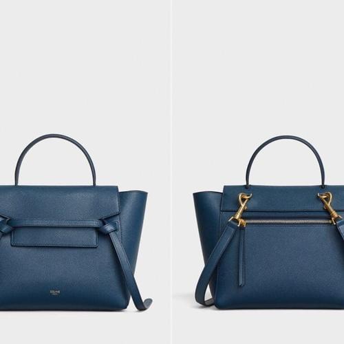 celine micro belt bag abyss blue