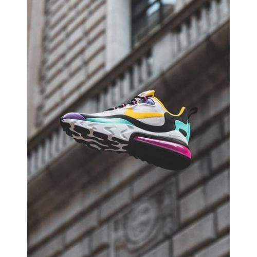 nike 270 react white yellow