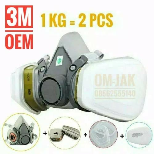 Foto Produk Masker Gas Respirator / Masker Cat / Masker Lab - 6200 3M dari om-jak