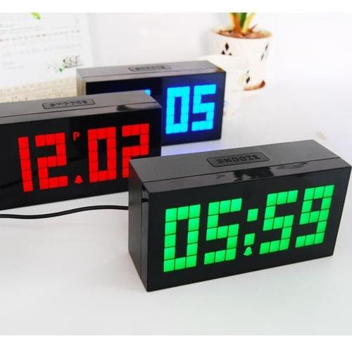 Foto Produk Jam Meja Digital Jumbo Led Wall Clock With Thermometer And Calendar dari Sarah Fauziyah Shop