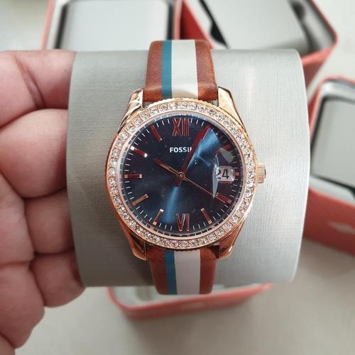 Jual JAM FOSSIL SCARLETTE MINI STRIPED 