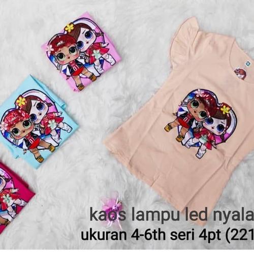Foto Produk ATASAN KAOS ANAK LOL ( LAMPU) IMPORT 3-6 TH dari Velin kids