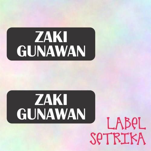Jual Label Nama Setrika Label Baju Label Zaki - Jakarta Selatan ...