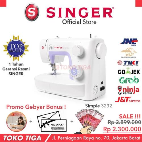 Foto Produk Mesin Jahit SINGER 3232 SIMPLE - PROMO CASHBACK grab it fast dari azkiakiashop