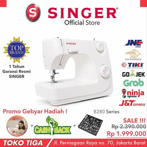 Foto Produk Mesin Jahit Portable SINGER 8280 LOCUST - PROMO BONUS last stok dari azkiakiashop